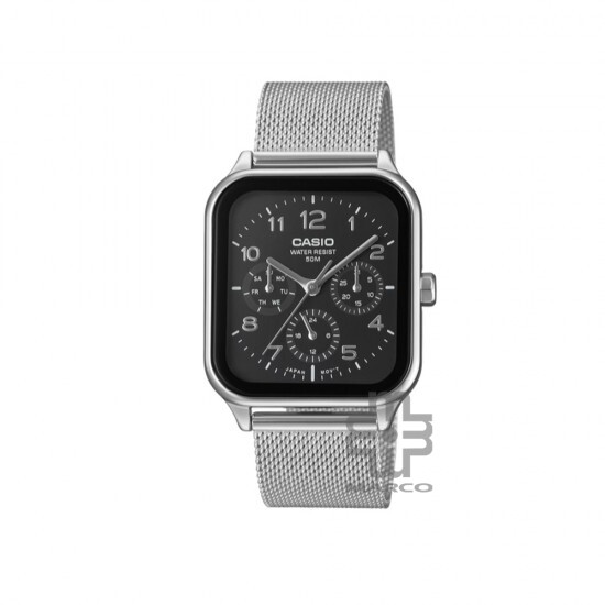 Casio General MTP-M306M-1AV Silver Stainless Steel Mesh Band Men Watch Casio General MTP-M306M-1AV Silver Stainless Steel Mesh Band Men Watch