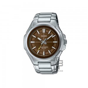 Casio General MTP-RS100D-5AV Silver Stainless Steel Band Men Watch