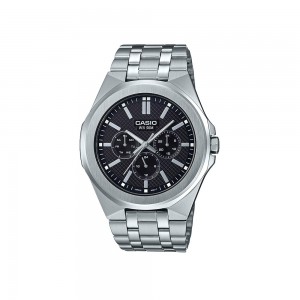 Casio General MTP-SW330D-1A Silver Stainless  Steel Band Men Watch 