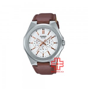 Casio General MTP-SW330L-7A Brown Leather Band Men Watch