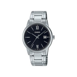 Casio General MTP-V002D-1B3 Silver Stainless Steel Band Men Watch