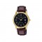 Casio General MTP-V002GL-1B Dark Brown Leather Band Men Watch