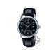 Casio General MTP-V002L-1B Black Leather Band Men Watch Casio General MTP-V002L-1B Black Leather Band Men Watch