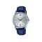 Casio General MTP-V002L-2B3 Dark Blue Leather Band Men Watch