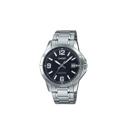 Casio General MTP-V004D-1B2 Silver Stainless Steel Band Men Watch