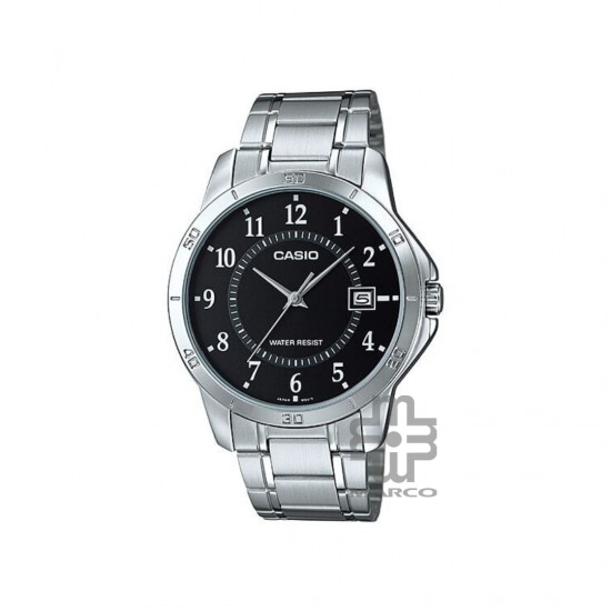 Casio General MTP-V004D-1B Silver Stainless Steel Band Men Watch Casio General MTP-V004D-1B Silver Stainless Steel Band Men Watch