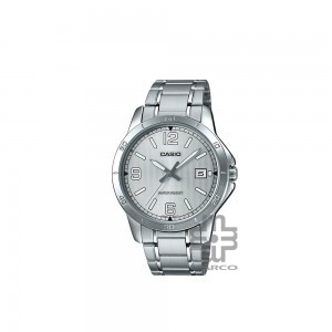 Casio General MTP-V004D-7B2 Silver Stainless Steel Band Men Watch