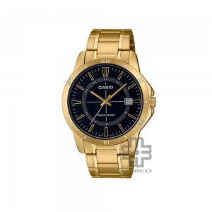 Casio General MTP-V004G-1C Gold Stainless Steel Band Men Watch