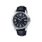 Casio General MTP-V004L-1B Black Leather Band Men Watch