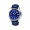 Casio General MTP-V004L-2B Navy Blue Leather Band Men Watch