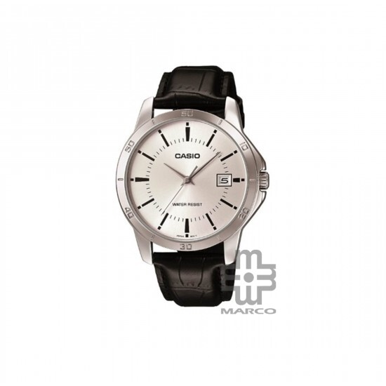 Casio General MTP-V004L-7A Black Leather Band Men Watch 