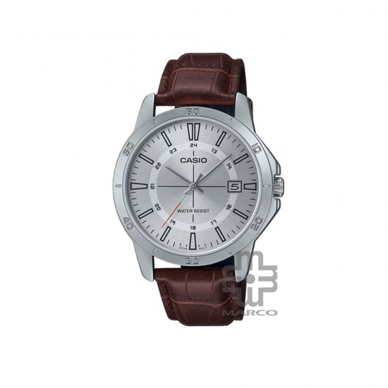Casio General MTP-V004L-7C Brown Leather Band Men Watch Casio General MTP-V004L-7C Brown Leather Band Men Watch
