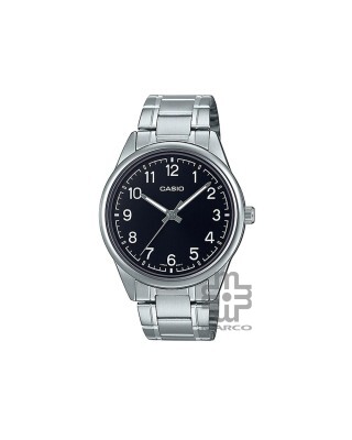 Casio General MTP-V005D-1B4 Silver Stainless Steel Band Men Watch