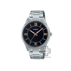 Casio General MTP-V005D-1B5 Silver Stainless Steel Band Men Watch