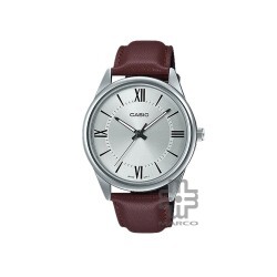 Casio General MTP-V005L-7B5 Dark Brown Leather Band Men Watch