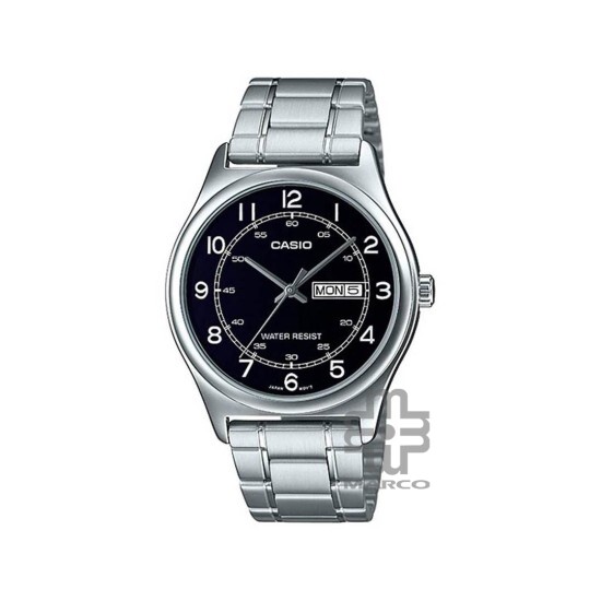 Casio General MTP-V006D-1B2 Silver Stainless Steel Band Men Watch