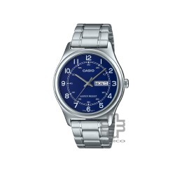 Casio General MTP-V006D-2B Silver Stainless Steel Band Men Watch