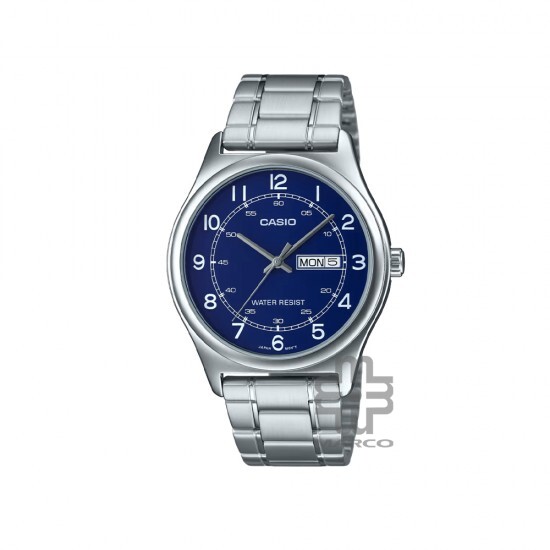 Casio General MTP-V006D-2B Silver Stainless Steel Band Men Watch