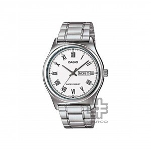 Casio General MTP-V006D-7B Silver Stainless Steel Band Men Watch 