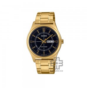 Casio General MTP-V006G-1C Gold Stainless Steel Band Men Watch