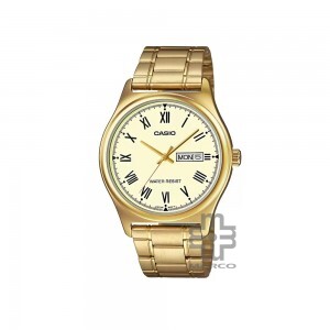 Casio General MTP-V006G-9B Gold Stainless Steel Band Men Watch
