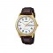 Casio General MTP-V006GL-7B Dark Brown Leather Band Men Watch