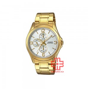 Casio General MTP-V301G-7A Gold Stainless Steel Band Men Watch