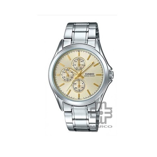 Casio General MTP-V302D-9A Silver Stainless Steel Band Men Watch