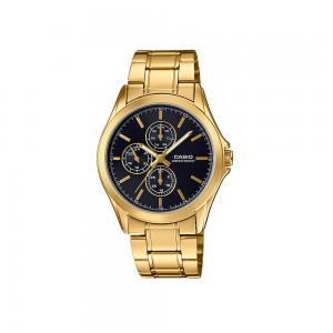 Casio General MTP-V302G-1A Gold Stainless Steel Band Men Watch