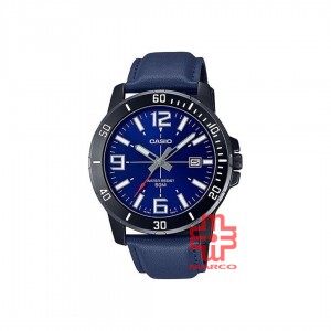Casio General MTP-VD01BL-2BV Blue Leather Band Men Watch