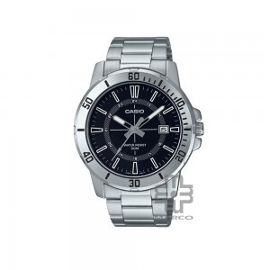 Casio General MTP-VD01D-1CV Silver Stainless Steel Band Men Watch