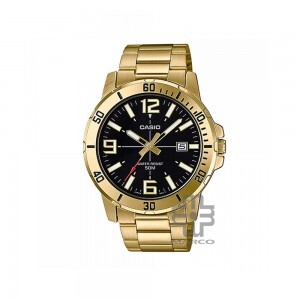 Casio General MTP-VD01G-1BV Gold Stainless Steel Band Men Watch