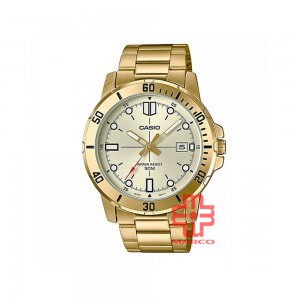 Casio General MTP-VD01G-9E Gold Stainless Steel Band Men Watch