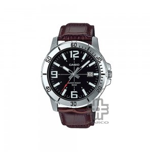 Casio General MTP-VD01L-1BV Brown Leather Band Men Watch