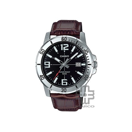 Casio General MTP-VD01L-1BV Brown Leather Band Men Watch