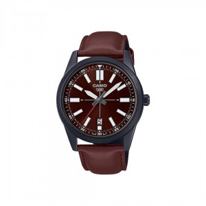 Casio General MTP-VD02BL-5E Brown Leather Band Men Watch