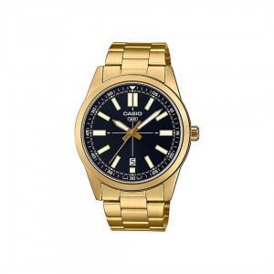 Casio General MTP-VD02G-1E Gold Stainless Steel Band Men Watch