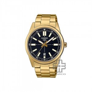 Casio General MTP-VD02G-1E Gold Stainless Steel Band Men Watch