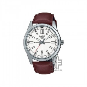 Casio General MTP-VD02L-7E Brown Leather Band Men Watch