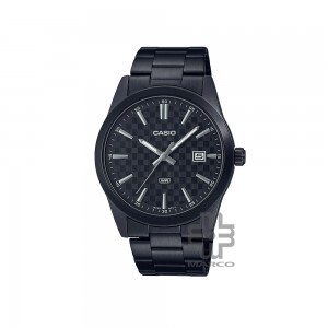 Casio General MTP-VD03B-1A Black Stainless Steel Band Men Watch