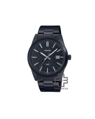 Casio General MTP-VD03B-1A Black Stainless Steel Band Men Watch