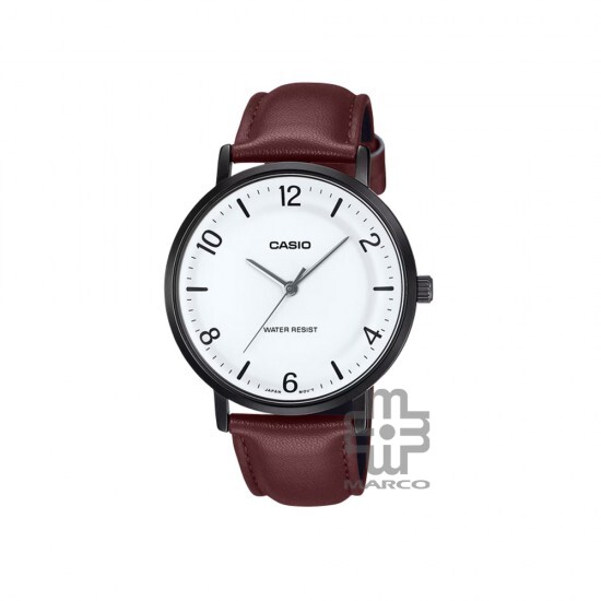 Casio General MTP-VT03BL-7B Brown Leather Band Men Watch Casio General MTP-VT03BL-7B Brown Leather Band Men Watch