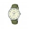 Casio General MTP-VT03L-7B Green Leather Band Men Watch