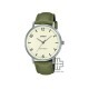 Casio General MTP-VT03L-7B Green Leather Band Men Watch