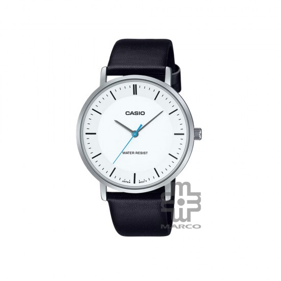 Casio General MTP-VT04L-7E Black Leather Band Men Watch