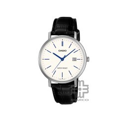 Casio General MTP-VT05L-7E Black Leather Band Men Watch