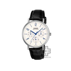 Casio General MTP-VT06L-7B Black Leather Band Men Watch