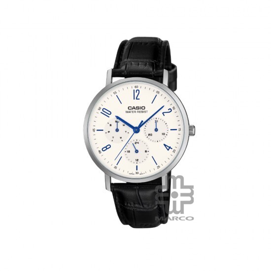 Casio General MTP-VT06L-7B Black Leather Band Men Watch