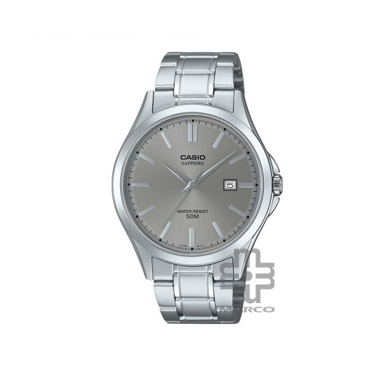Casio General MTS-115D-8AV Silver Stainless Steel Band Men Watch