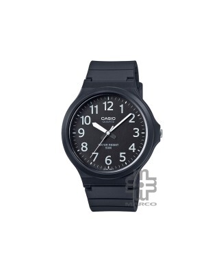 Casio General MW-240-1BV Black Resin Band Men Watch
